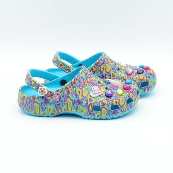 NEW Crocs Lisa Frank Clogs 207737-4SM Multi - Picture 3 of 16